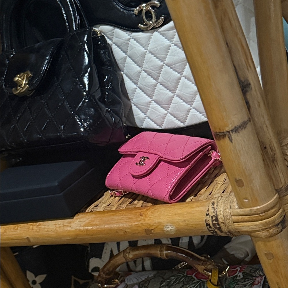 Chic Pink Quilted Women's Bag